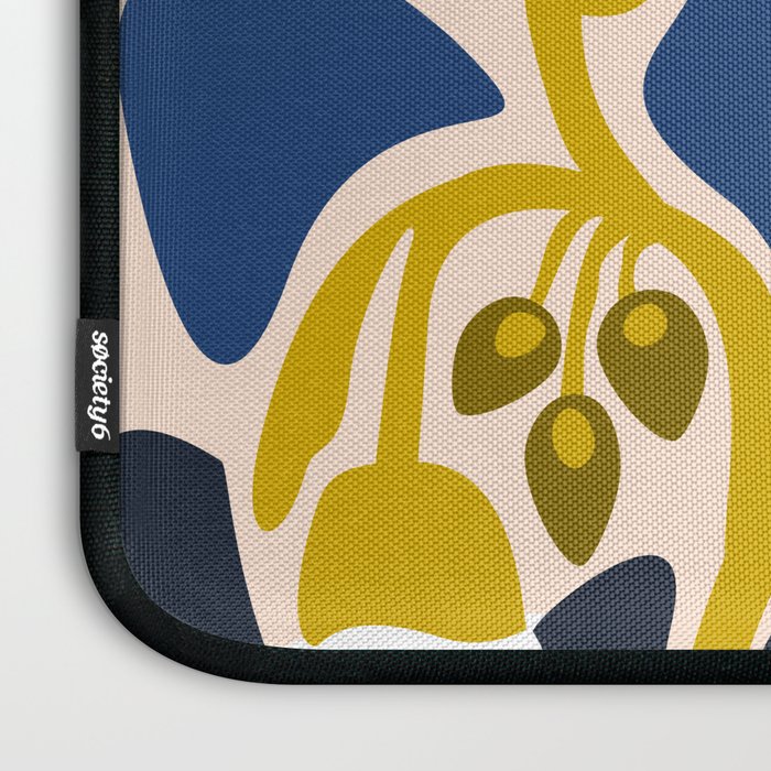 Modern floral illustration; Backyard flower Laptop Sleeve Gallery Image 3