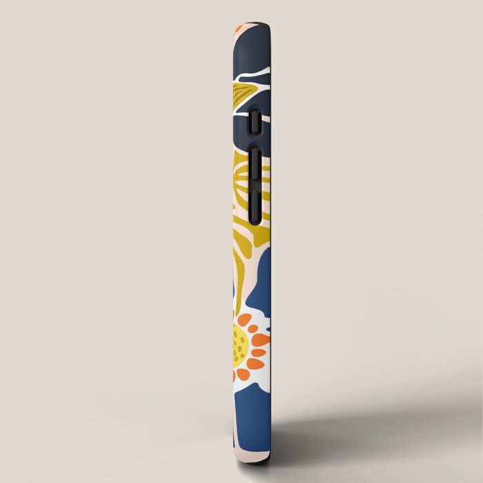 Modern floral illustration; Backyard flower iPhone Case Gallery Image 2