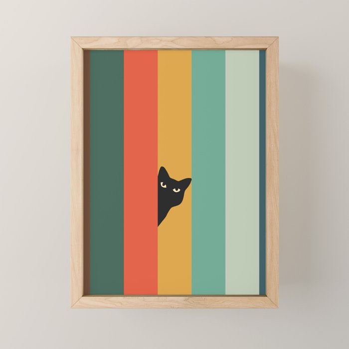 Cat Landscape 165A Mini Art Print Gallery Image 1