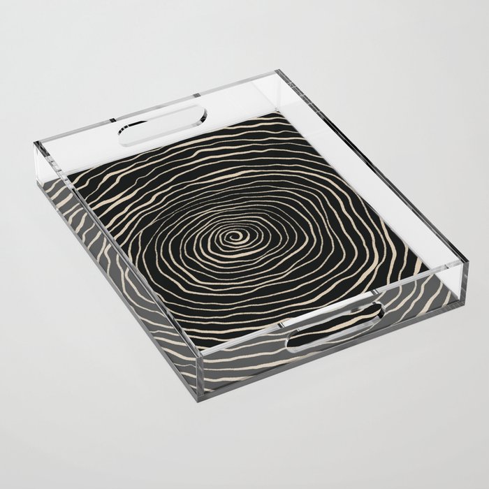 Strokes 07: Nero Black Edition  Acrylic Tray Gallery Image 1