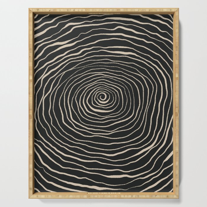 Strokes 07: Nero Black Edition  Serving Tray Gallery Image 1