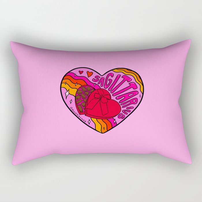 Sagittarius Valentine Rectangular Pillow Gallery Image 1
