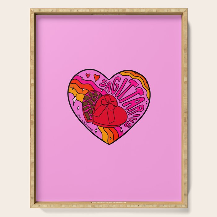 Sagittarius Valentine Serving Tray Gallery Image 1