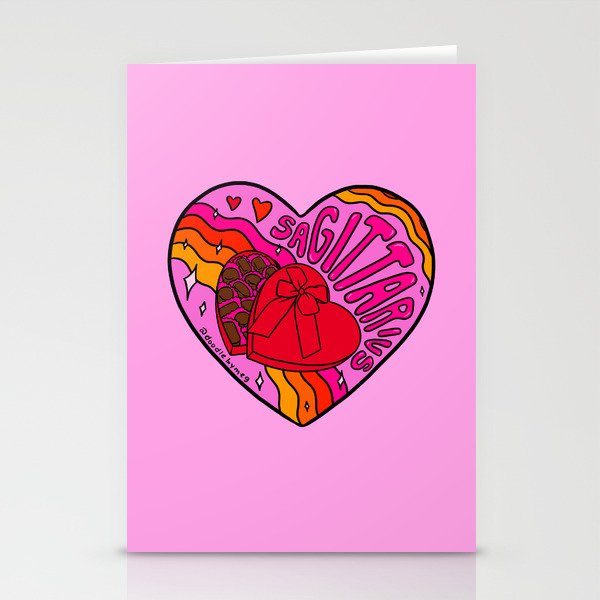 Sagittarius Valentine Stationery Card Gallery Image 1