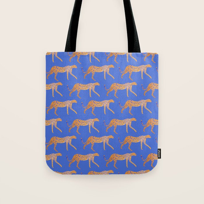 Leopard - Orange Tote Bag Gallery Image 1