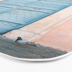 Blue Trastevere Rome front door | Italy pastel travel photography | Front door collection Bath Mat Gallery Image 3