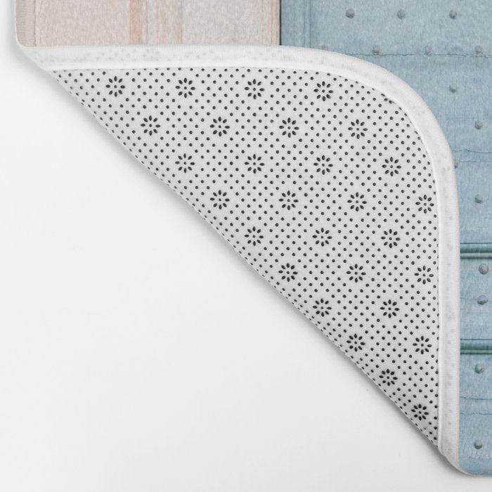 Blue Trastevere Rome front door | Italy pastel travel photography | Front door collection Bath Mat Gallery Image 2