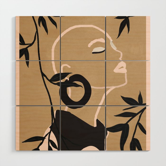 Breeze in the Garden 1 Wood Wall Art Gallery Image 1