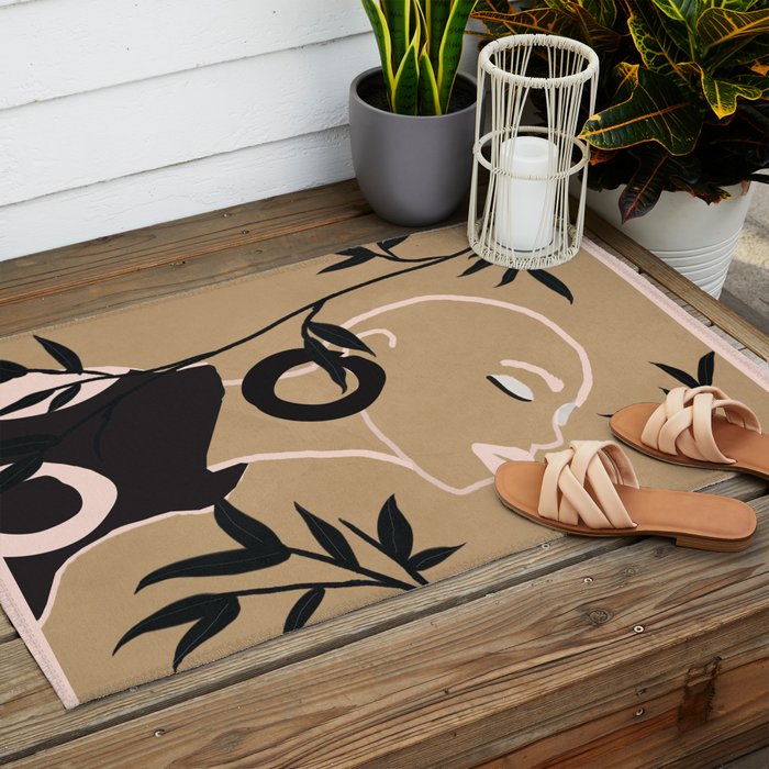 Breeze in the Garden 1 Outdoor Rug Gallery Image 2