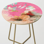 pink peachy branch in summer garden Side Table Gallery Image 2