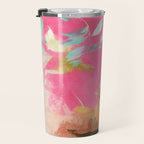 pink peachy branch in summer garden Travel Mug Gallery Image 3