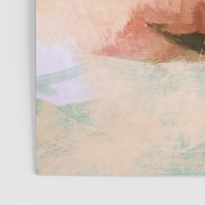 pink peachy branch in summer garden Poster Gallery Image 3