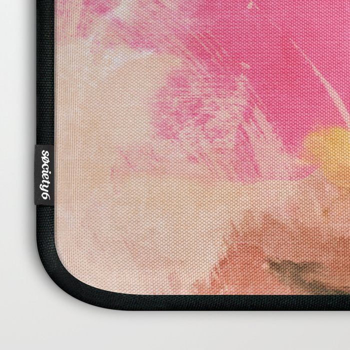 pink peachy branch in summer garden Laptop Sleeve Gallery Image 3