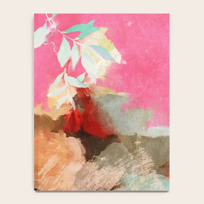 pink peachy branch in summer garden Notebook Gallery Image 4