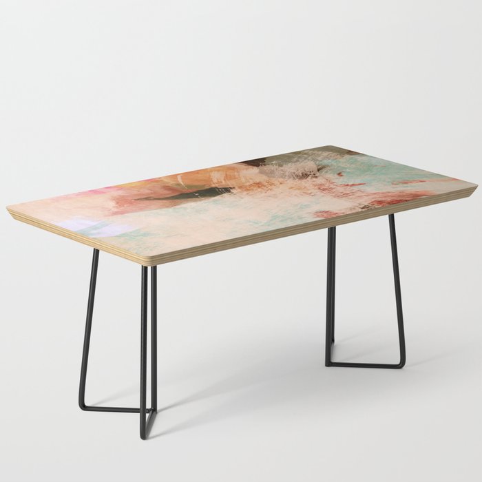 pink peachy branch in summer garden Coffee Table Gallery Image 1