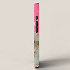 pink peachy branch in summer garden iPhone Case Gallery Image 2