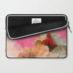 pink peachy branch in summer garden Laptop Sleeve Gallery Image 2
