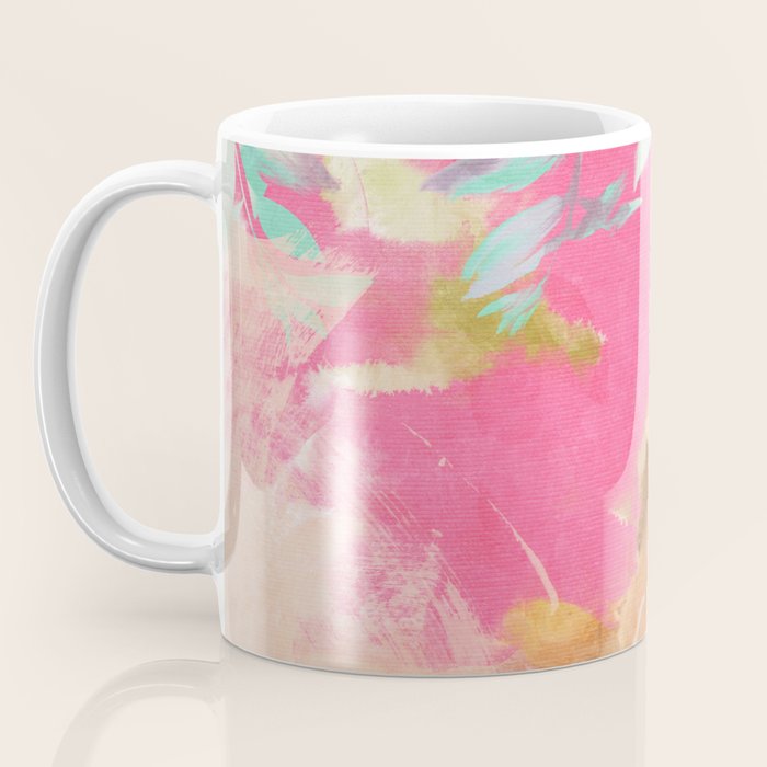 pink peachy branch in summer garden Coffee Mug Gallery Image 3