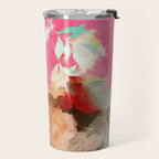 pink peachy branch in summer garden Travel Mug Gallery Image 2