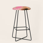 pink peachy branch in summer garden Stool Gallery Image 1