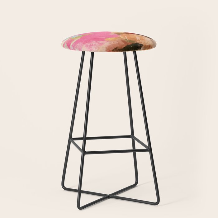 pink peachy branch in summer garden Stool Gallery Image 1