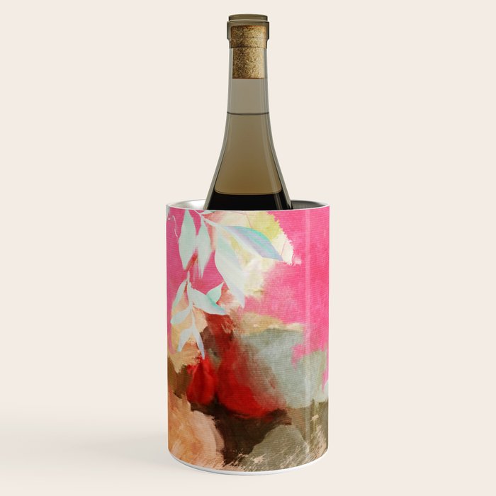 pink peachy branch in summer garden Wine Chiller Gallery Image 3
