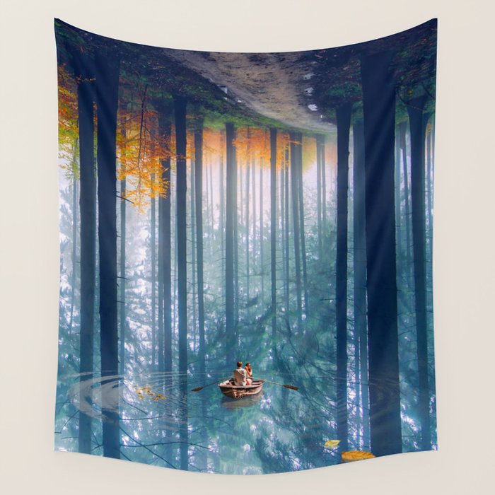 The upside of falling down Wall Tapestry