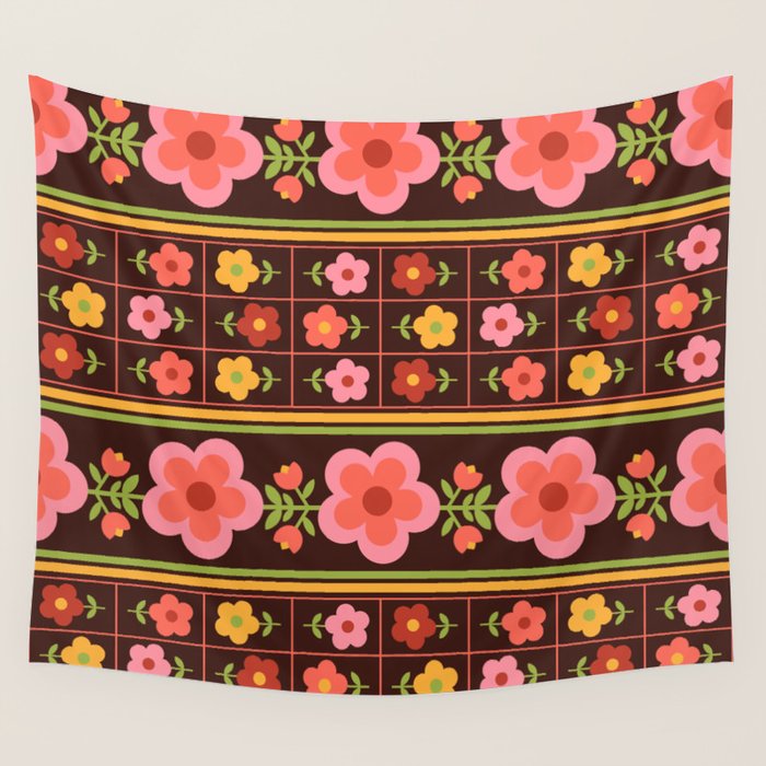 Retro Brownie Wall Tapestry Gallery Image 1