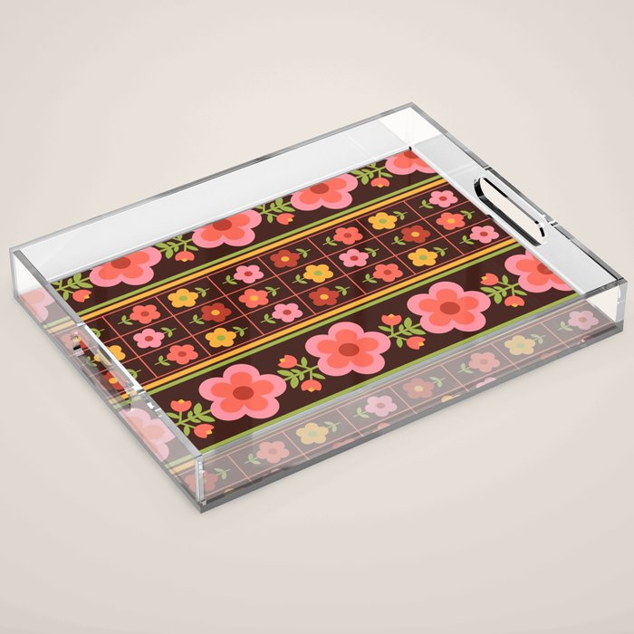 Retro Brownie Acrylic Tray Gallery Image 1