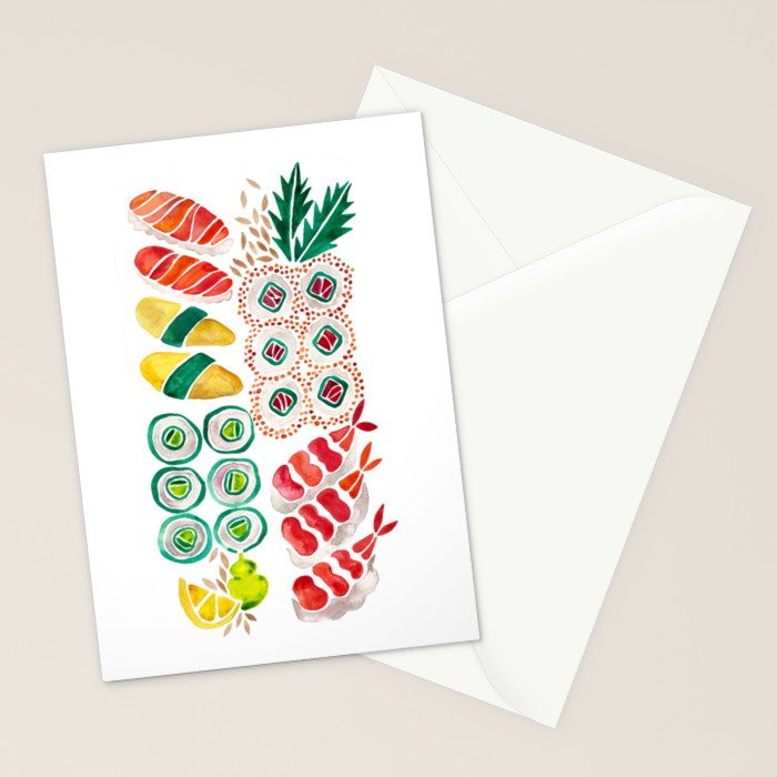 Sushi Collection Stationery Card Gallery Image 2