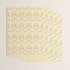 Gold art deco diamonds on white Wrapping Paper Gallery Image 3