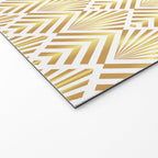 Gold art deco diamonds on white Welcome Mat Gallery Image 2