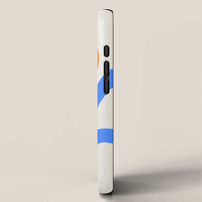 Jazz Blue Leaf: Matisse Series 02 | Mid-Century Edition iPhone Case Gallery Image 2
