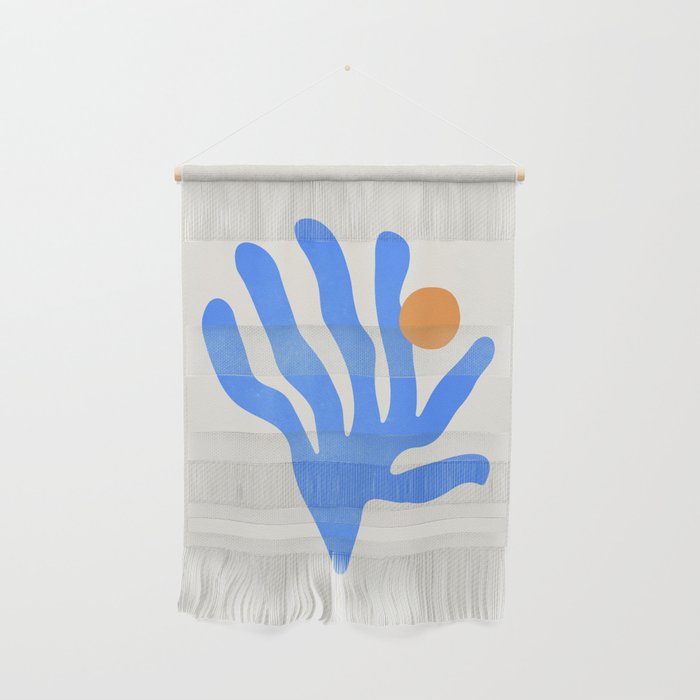 Jazz Blue Leaf: Matisse Series 02 | Mid-Century Edition Wall Hanging Gallery Image 1