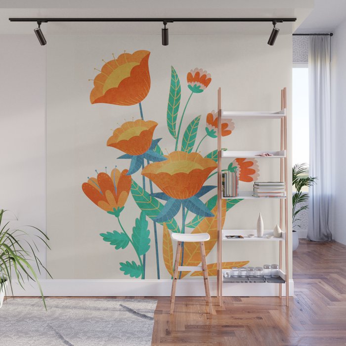 Summer Flowers I Wall Mural Gallery Image 1