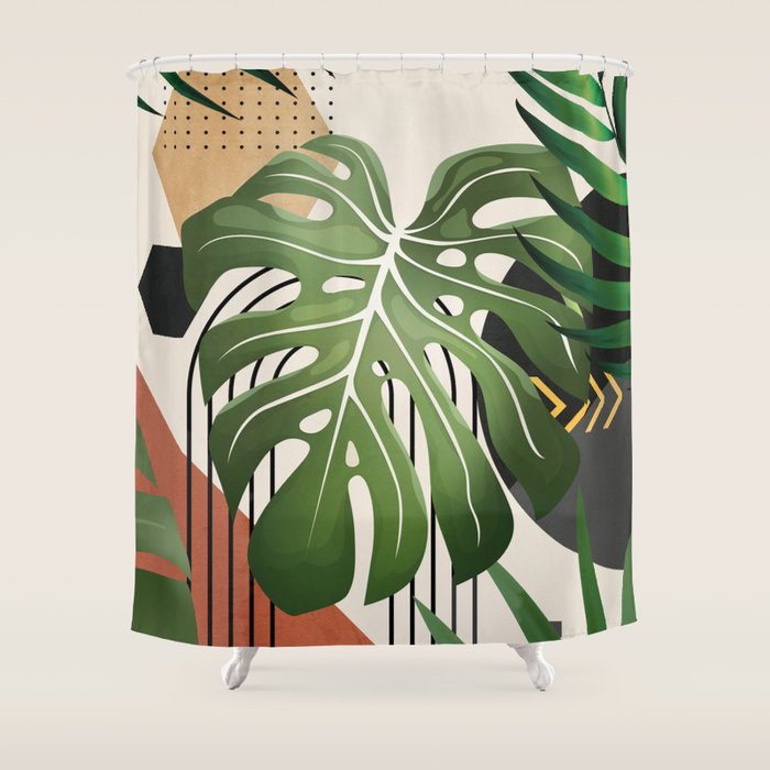 Nature Geometry XVI Shower Curtain Gallery Image 1