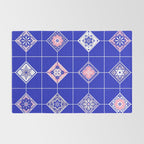 Talavera Mexican Tile - Pink & Periwinkle Palette Rug Gallery Image 2