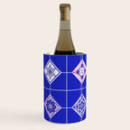 Talavera Mexican Tile - Pink & Periwinkle Palette Wine Chiller Gallery Image 2