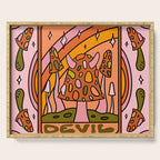 15. Devil Tarot Mushroom Serving Tray Gallery Image 1