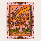 15. Devil Tarot Mushroom Poster Gallery Image 4