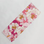 Pink flowers of peonies Yoga Mat Gallery Image 1