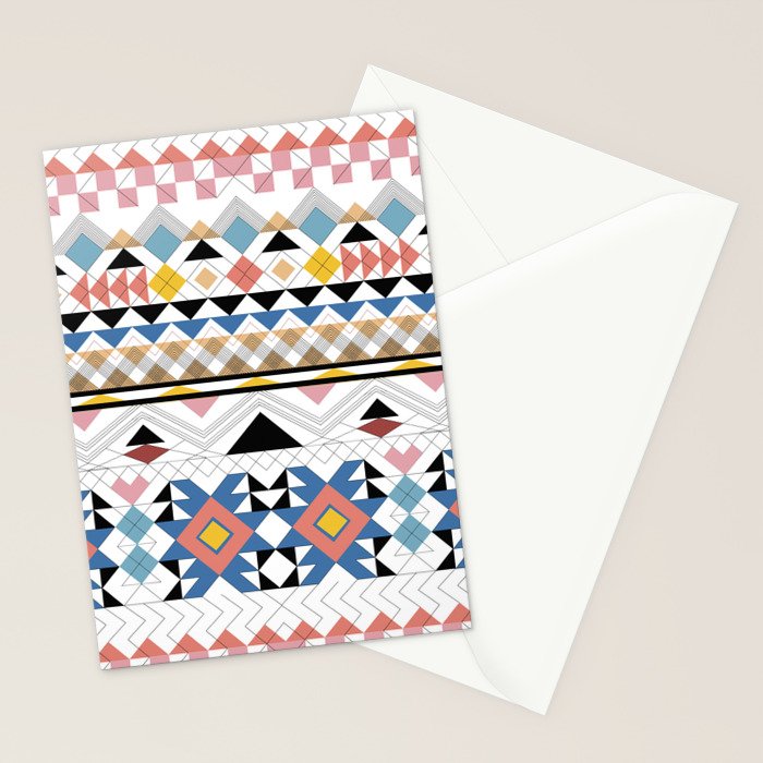 Modern Tribal G Stationery Card Gallery Image 2