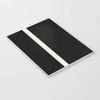 Long Deco - Simple Minimalist Elegance in Almond Cream and Solid Black Notebook Gallery Image 3