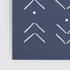 Arrow Lines Pattern in Navy Blue Poster Gallery Image 3
