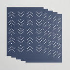 Arrow Lines Pattern in Navy Blue Wrapping Paper Gallery Image 3