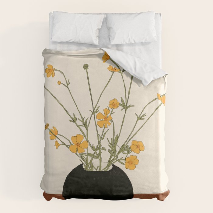 Blooming Wildflowers Yellow 2 Duvet Cover Gallery Image 6