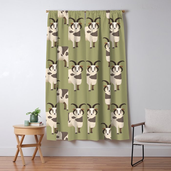 Whimsy Jacob Sheep Window Curtain
