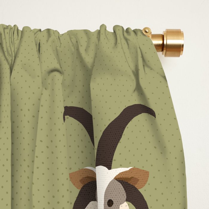 Whimsy Jacob Sheep Window Curtain Gallery Image 2