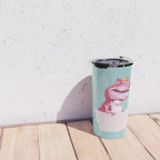 Pink T-Rex in Bathtub Travel Mug Gallery Image 4