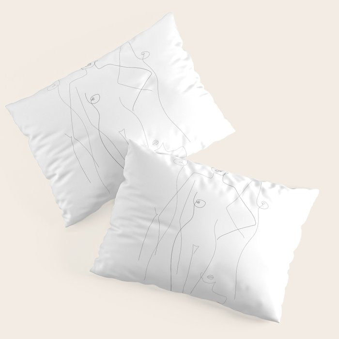 Nude and Naked Pillow Sham